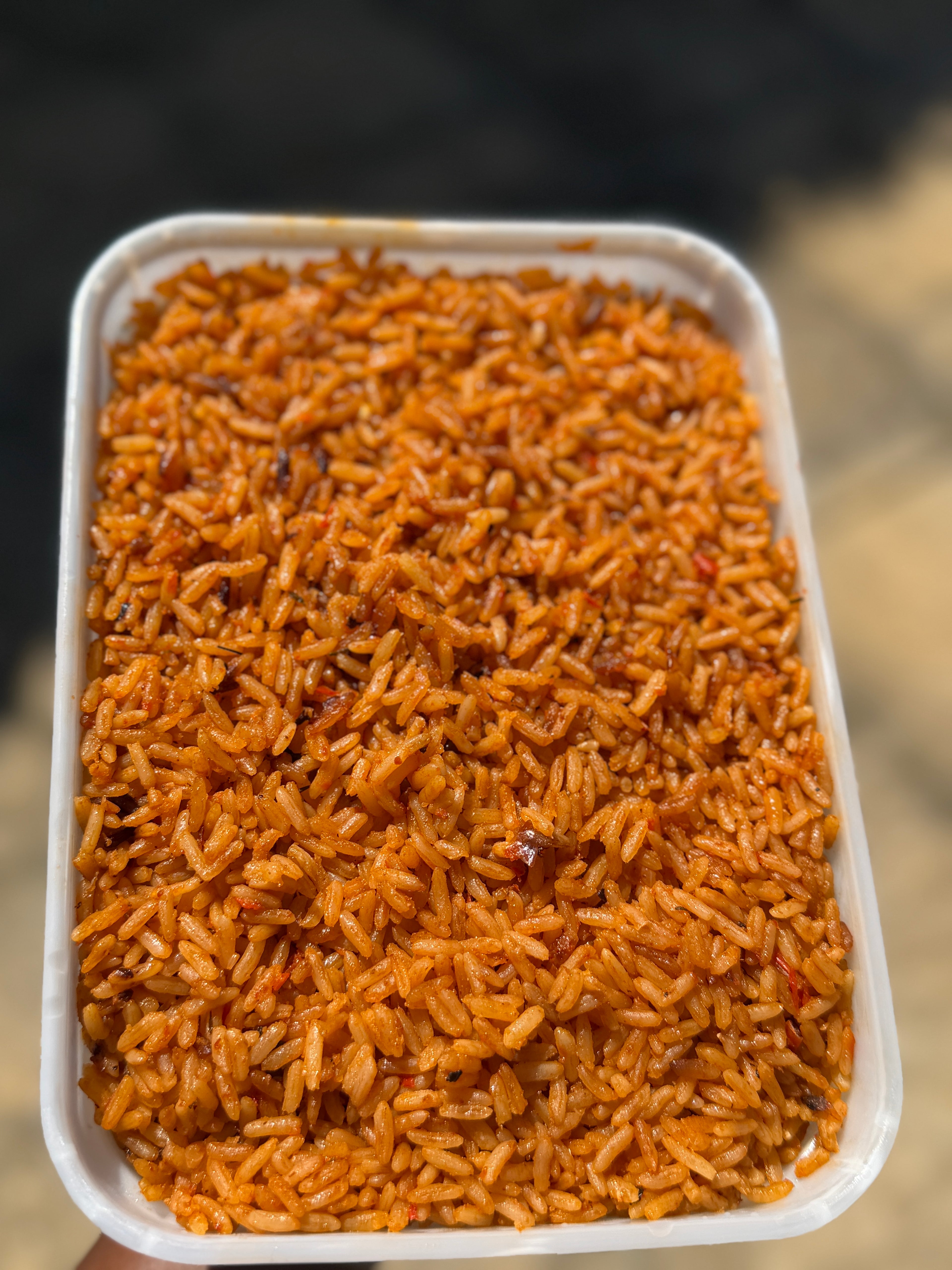 Smokey Jollof rice with Chicken