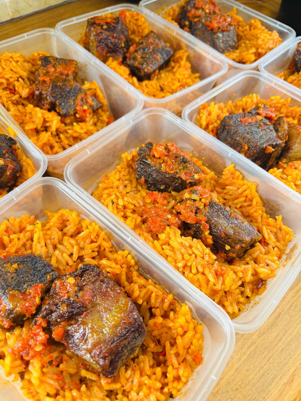 Smokey Jollof rice & Beef
